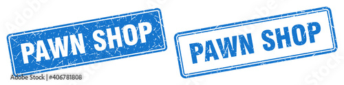 pawn shop stamp set. pawn shop square grunge sign