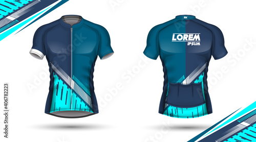 Cycling jersey, front and back