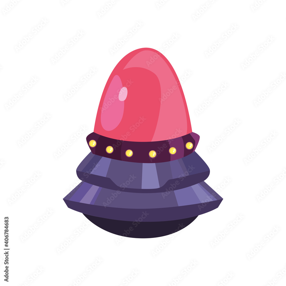 Fototapeta premium Space ufo icon isolated vector design