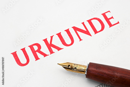 Urkunde photo