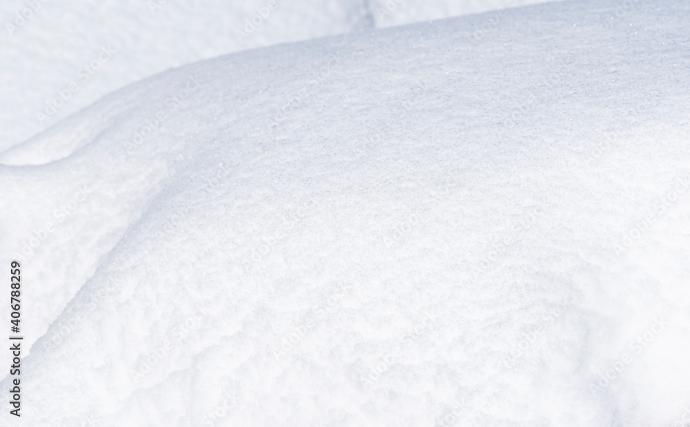 
Background from fluffy snow close-up.
