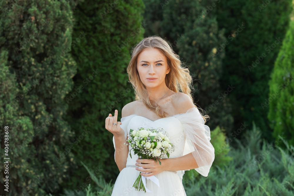 Portrait of a beautiful bride. Portrait of a beautiful bride.