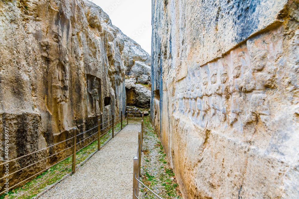 Relief of the 12 Gods of the underground at Yazilikaya,Hattusa