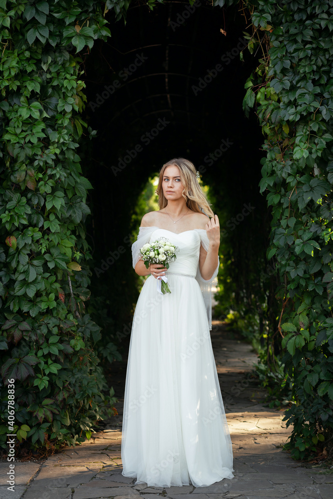 Portrait of a beautiful bride. Portrait of a beautiful bride.