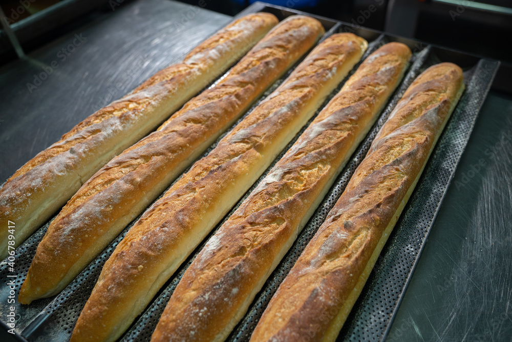 freshly baked french bread