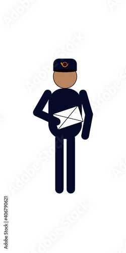 Postman with a letter