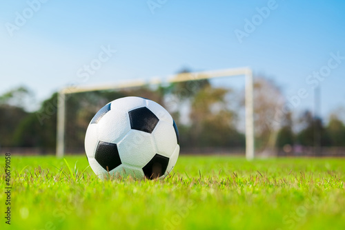 Soccer Ball and Goal © patpitchaya