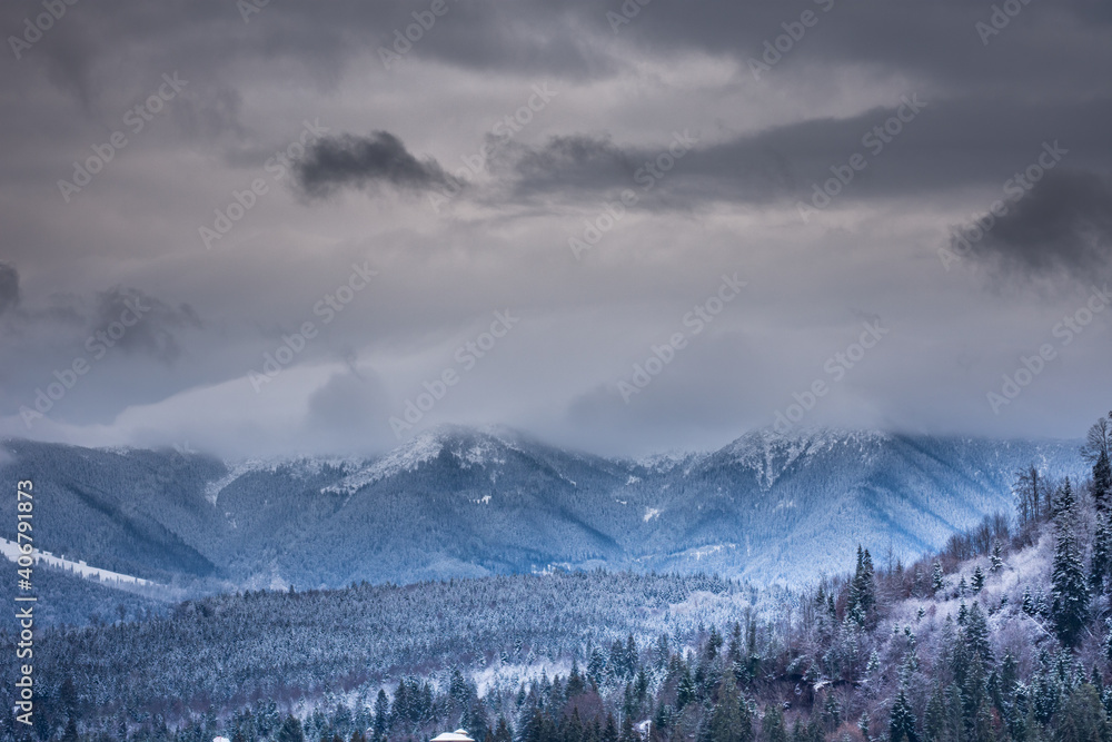 mountain landscape at Colibita Bistrita, Romania 2021