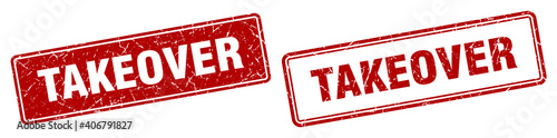 takeover stamp set. takeover square grunge sign