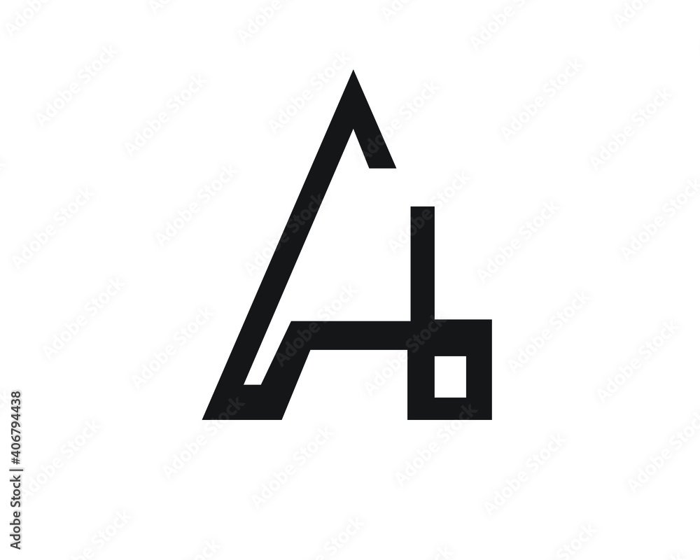 Fototapeta premium a and b initial logo designs and vreative logo designs