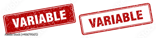 variable stamp set. variable square grunge sign