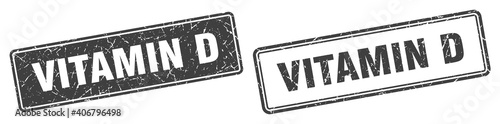 vitamin d stamp set. vitamin d square grunge sign