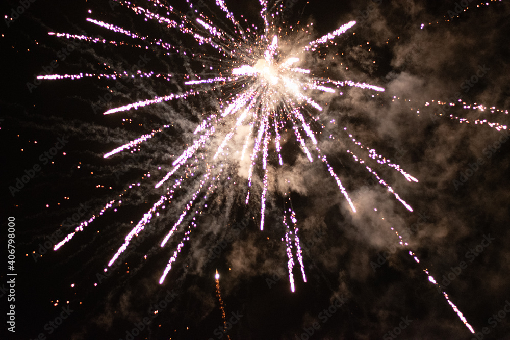 Fototapeta premium fireworks in the sky