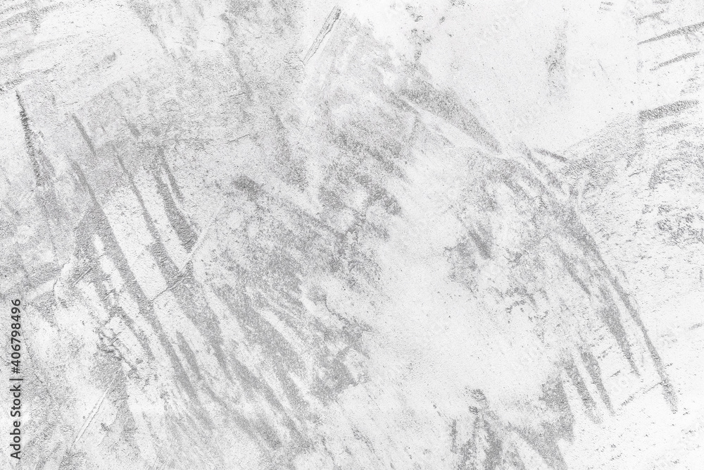 Fototapeta premium Old white concrete wall texture with abstract pattern, building background