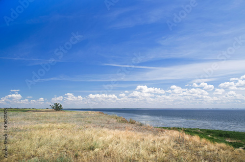 Steppe on the banks of the Volga