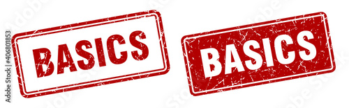 basics stamp set. basics square grunge sign