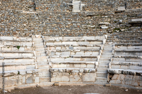 Theatre in the antique city of Ephesus, Turkey