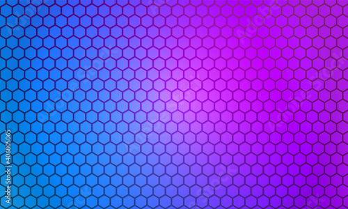 Colorful color carbon fiber texture. Bright blue and pink background. Hexagon metal texture steel background. Web design template vector illustration EPS 10.
