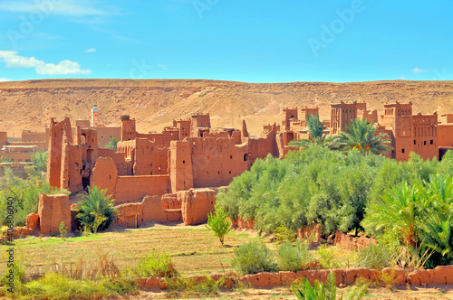 Aït Benhaddou -  a historic ighrem or ksar in Marocco photo