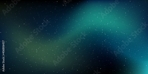 A high quality background galaxy illustration with stardust and bright shining stars illuminating the space.