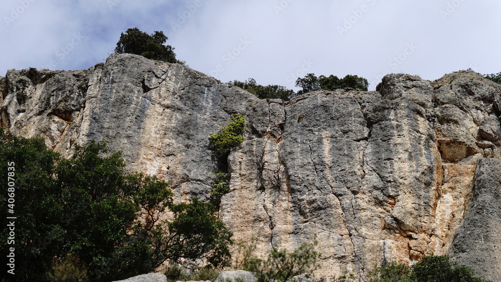 rock formation wall