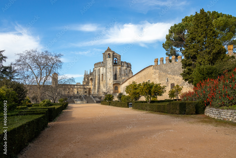  The historic Convent of Christ in the city of Tomar in Portugal