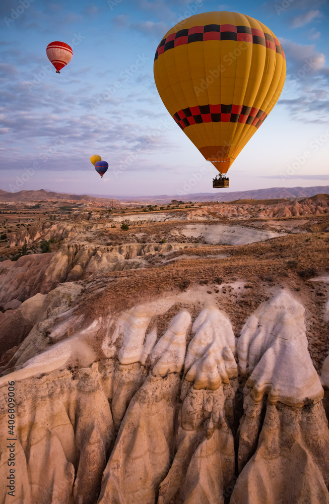 Obraz premium Hot air balloon festival in Cappadocia, Turkey