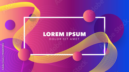 Abstract, Liquid color background design. Fluid gradient shapes composition. Futuristic design posters.