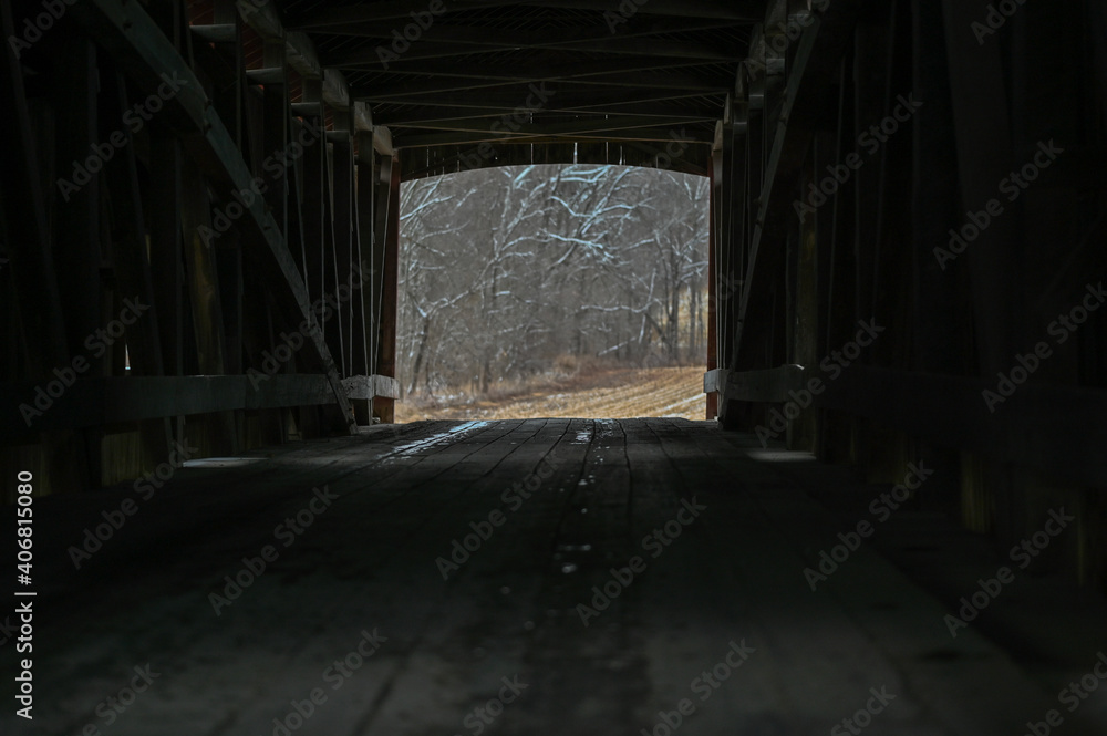 Fototapeta premium Covered Bridge Internal