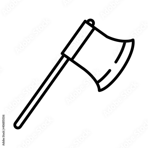 ax tool icon, Half line style