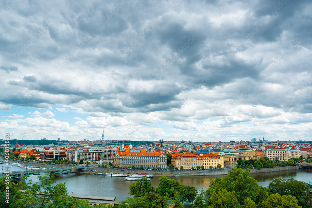 Cityscape of Prague (Czech Republic)