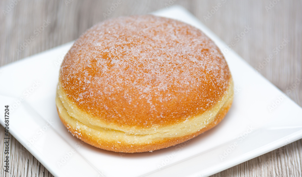 Donut with icing sugar Donut with icing sugar