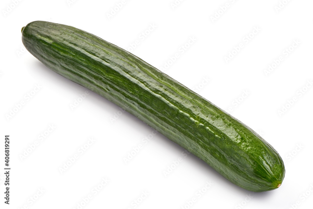 Fresh cucumber, isolated on white background Fresh cucumber, isolated on white background