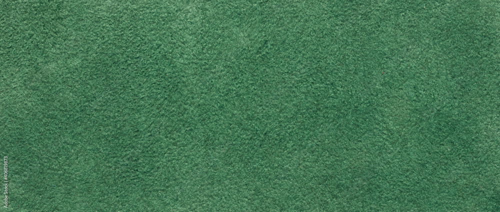 Fototapeta premium Green old leather background, macro