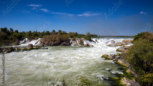 Khone Phapheng Falls Waterfalls Mekong River Pakse Southern Laos  photo