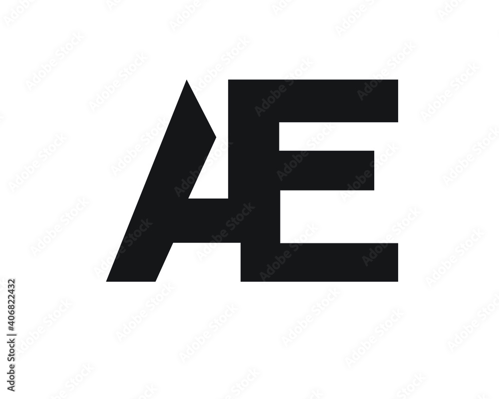 Fototapeta premium a and e creative logo designs and logo letters and initials 