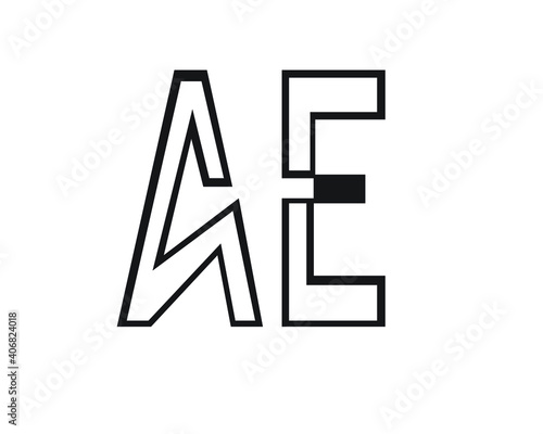 a and e creative logo designs and logo letters and initials 