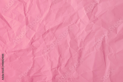 Pink crumpled paper