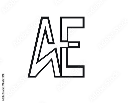 a and e creative logo designs and logo letters and initials 