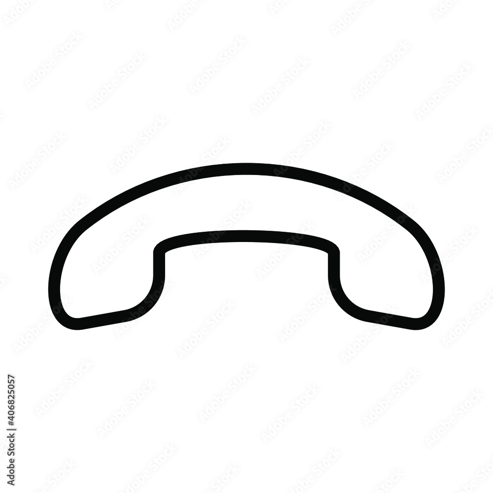Phone call end vector icon. Flat sign for mobile concept and web design. Telephone handset and arrow down simple line icon. Symbol, logo illustration. Phone call end vector icon. Flat sign for mobile concept and web design. Telephone handset and arrow down simple line icon. Symbol, logo illustration.