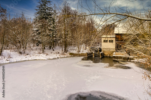 Wallpaper Mural Landscape with a river in the lead role, Poland.  Torontodigital.ca