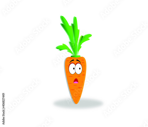 funny carrots for holidays and children's notebooks