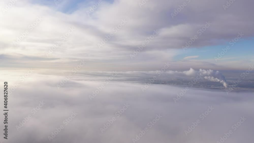 Moscow on a frosty winter day under the Moscow on a frosty winter day under the