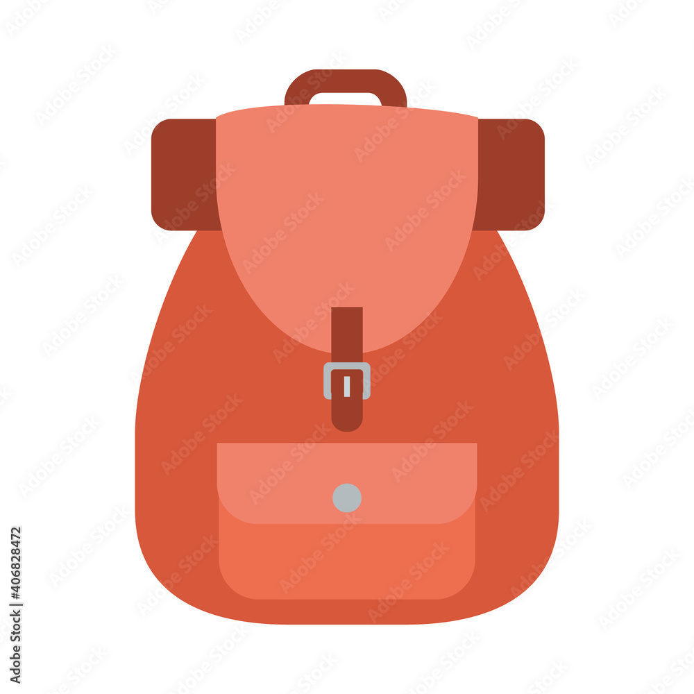 Fototapeta premium travel backpack icon, colorful design