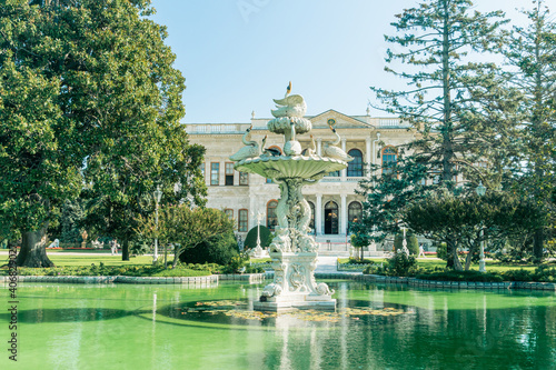 Dolmabahce Sarayi palace in Istanbul, Turkey