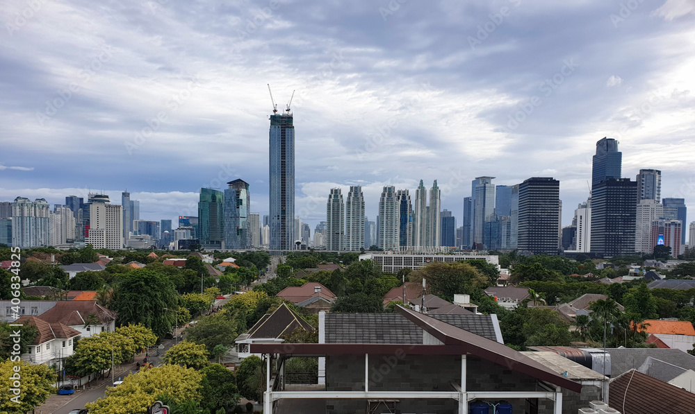 Obraz premium Jakarta is beautiful during the day