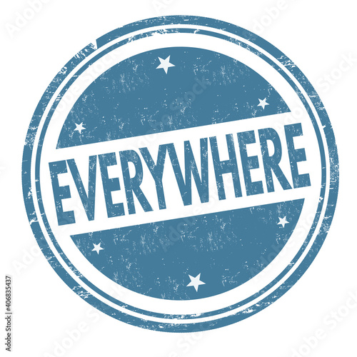 Everywhere grunge rubber stamp