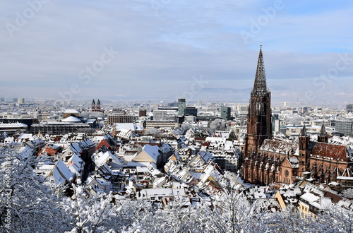 Freiburg im Breisgau mit Schnee