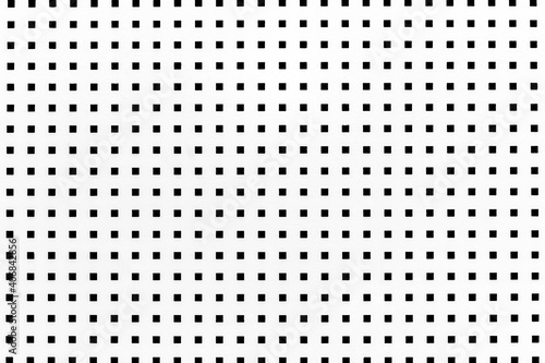 White seamless abstract wall texture with black squares pattern background