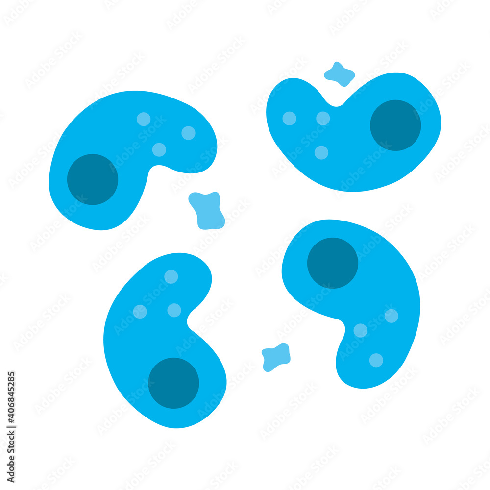 hamemophilus bacteria icon, colorful design